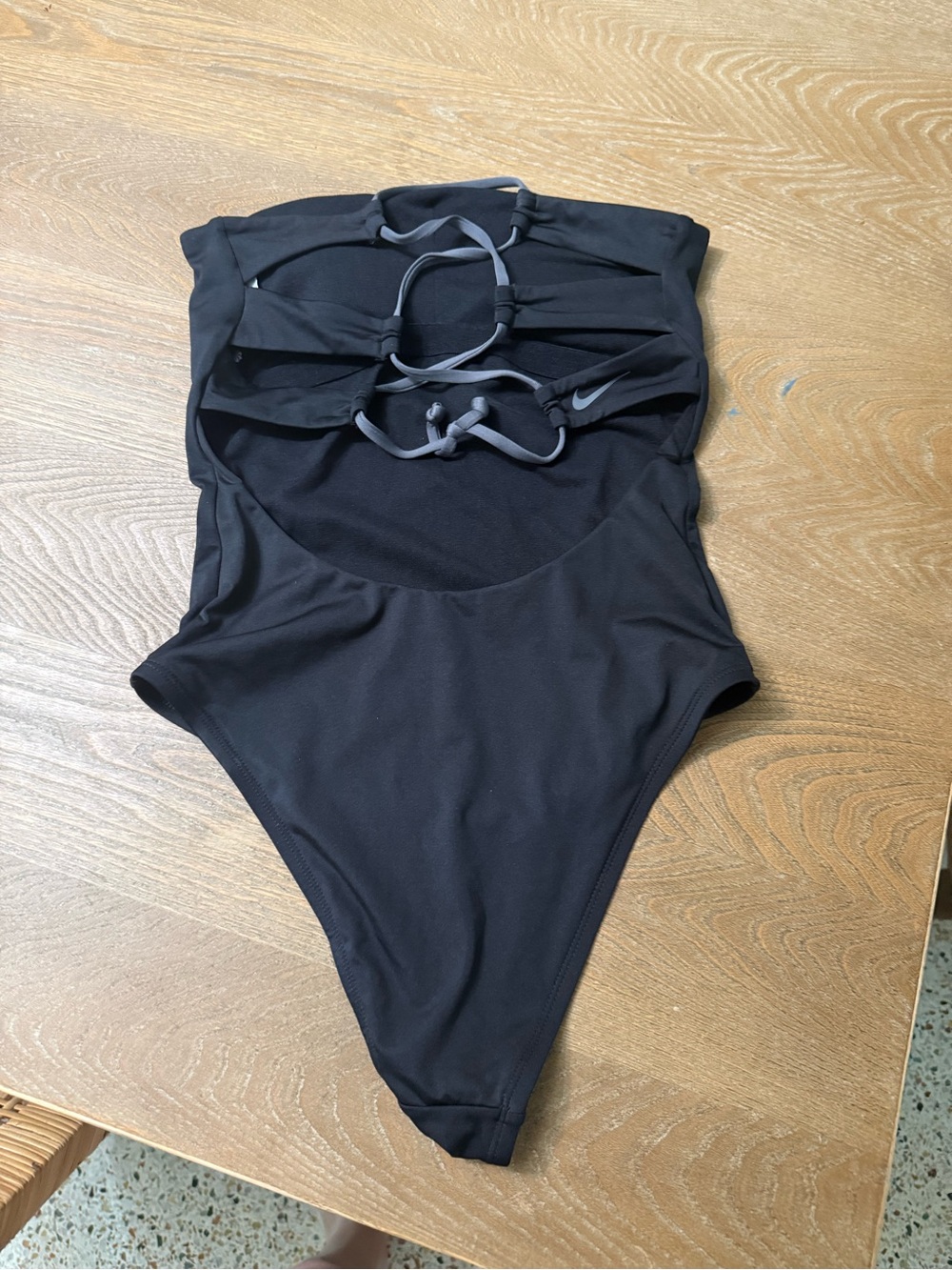 Nike Black Strappy Cutout One-Piece Swimsuit